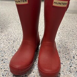 Hunter Kids Classic Red Rain Boots